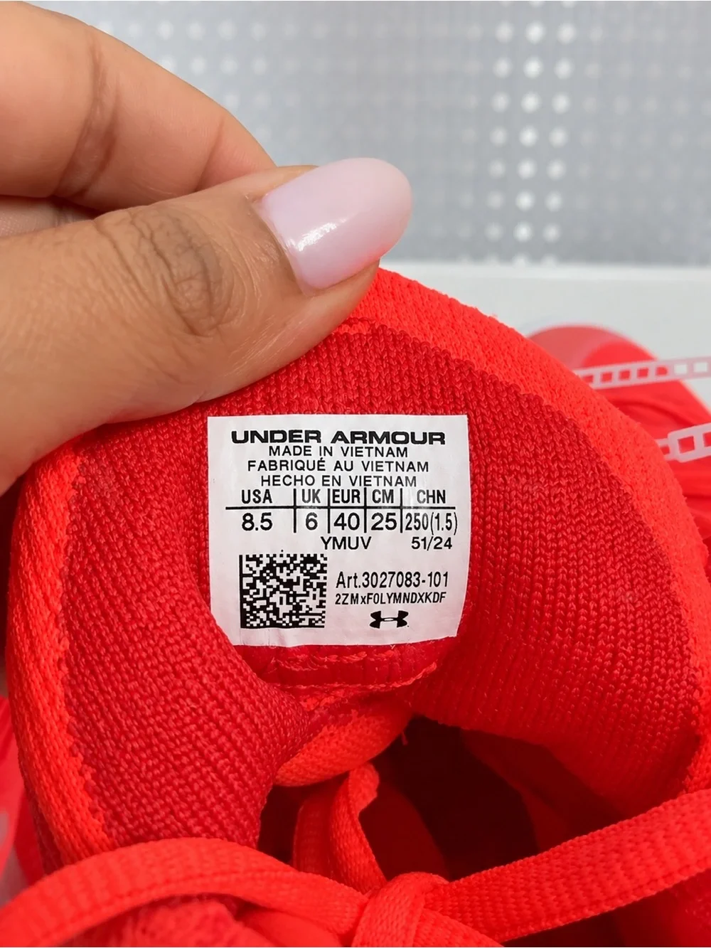 Under Armour Bright Red Kids High-Top Sneakers